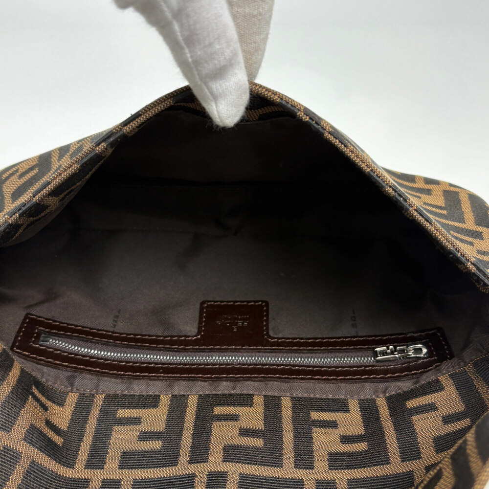 Fendi Zucca pattern Mamma Baguette handbag/shoulder bag, canvas, brown, 26424... - Picture 11 of 11